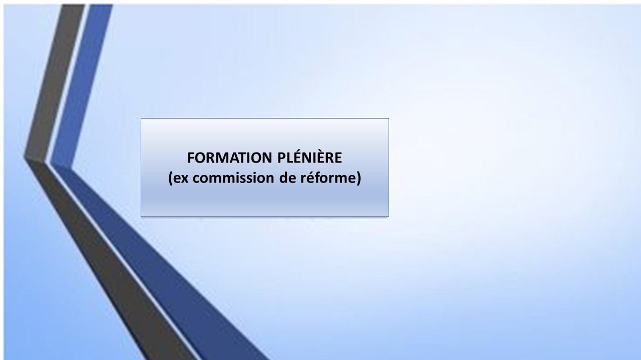 Conseil médical en Formation Plénière