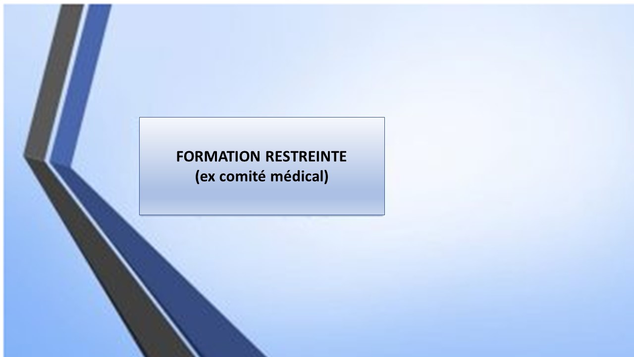 Conseil médical en Formation Restreinte
